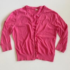 J Crew cotton 3/4 sleeve cardigan